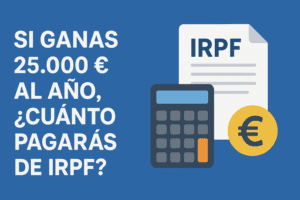 Desglose IRPF 25.000 € por tramos y deducciones