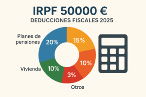 Gráfico de deducciones fiscales 2025