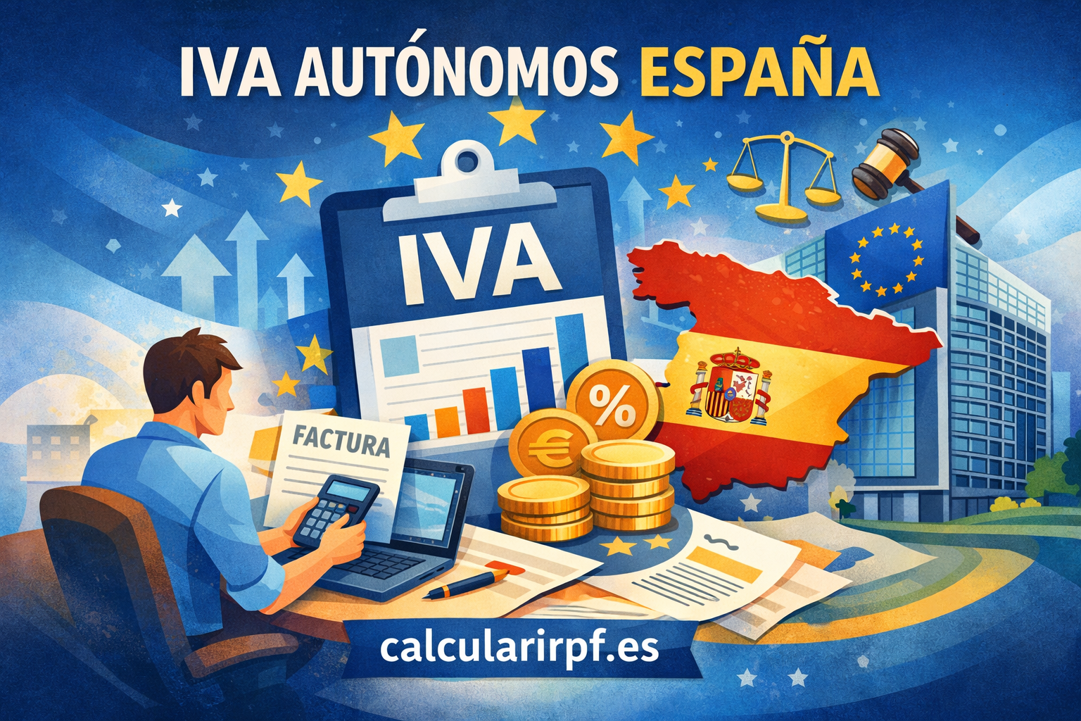IVA autónomos España explicación normativa y exención de impuestos calcularirpf.es